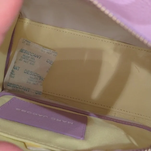 Marc Jacobs The Leather Tote Bag purse Wisteria purple Small - Picture 5 of 7